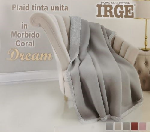 Plaid coperta irge double face in morbidissimo coral misure da singolo a maxi colori pastello lato in eco pelliccia Casa e cucina/Tessili per la casa/Biancheria da letto/Coperte e trapunte/Plaid Puleo Casa - Palermo, Commerciovirtuoso.it