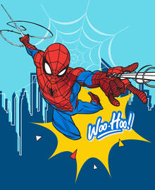 Plaid in pile disney spider-man 100 x 150 cm art 97091355sp01