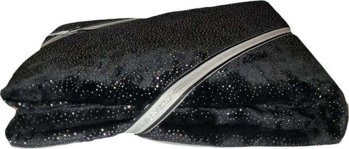 Plaid in Pile Nero Con Inserti Color Argento Modello Coccole Renato Balestra 120 X 150 Cm Casa e cucina/Tessili per la casa/Biancheria da letto/Coperte e trapunte/Plaid Ideart - Valdilana, Commerciovirtuoso.it