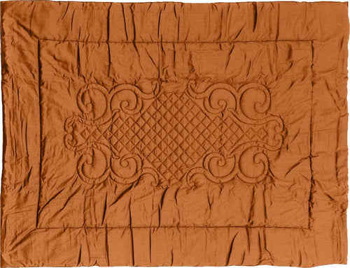 Plaid In Raso Di Puro Cotone Ruggine Coperta Imbottita 100gr 140 X 180 Cm Trapunta Divano In Raso Di Puro Cotone Arancio Ruggine Casa e cucina/Tessili per la casa/Biancheria da letto/Coperte e trapunte/Plaid Vanita di raso - Sesto San Giovanni, Commerciovirtuoso.it
