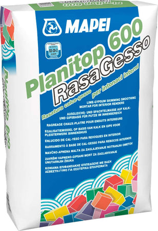 PLANITOP-600-RASAGESSO-KG.15-bianco-Rasatura-calce-gesso-per-intonaci-interni
