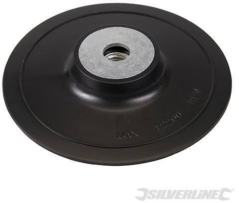 Platorello ABS per smerigliatrici angolari lucidatrici sabbiatrici con ghiera filettata silverline