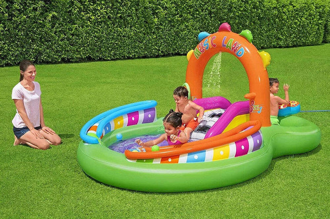 Play Center 295x190x137 Cm Canta E Splash Piscinetta Per Bambini 2 Anni+ 53117 Giochi e giocattoli/Sport e giochi all'aperto/Giochi aquatici e piscine per bambini/Canotti e gonfiabili galleggianti Trade Shop italia - Napoli, Commerciovirtuoso.it
