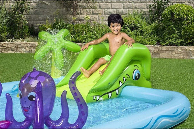 Play Center Acquario Fantastico Con Spruzzi Piscina Gonfiabile 239x206x86cm 53052 Giochi e giocattoli/Sport e giochi all'aperto/Giochi aquatici e piscine per bambini/Canotti e gonfiabili galleggianti Trade Shop italia - Napoli, Commerciovirtuoso.it