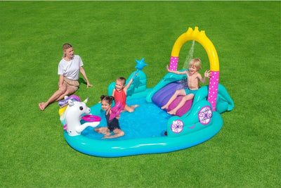 Play Center Magico Unicorno Piscina 274x198x137cm Scivolo Anelli Bacchetta 53097 Giochi e giocattoli/Sport e giochi all'aperto/Giochi aquatici e piscine per bambini/Canotti e gonfiabili galleggianti Trade Shop italia - Napoli, Commerciovirtuoso.it
