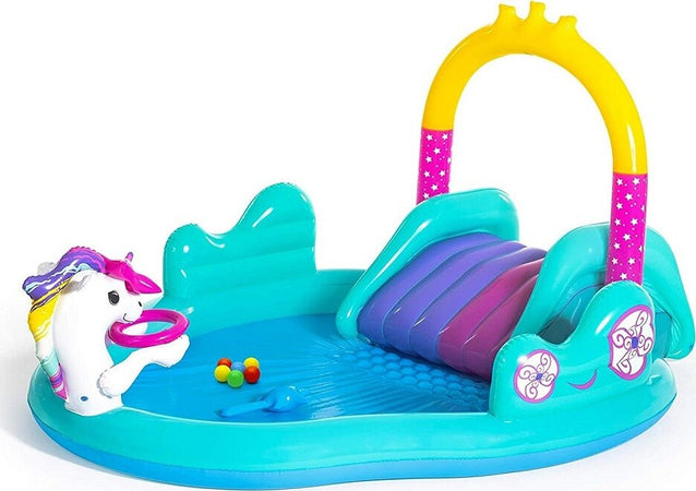 Play Center Magico Unicorno Piscina 274x198x137cm Scivolo Anelli Bacchetta 53097 Giochi e giocattoli/Sport e giochi all'aperto/Giochi aquatici e piscine per bambini/Canotti e gonfiabili galleggianti Trade Shop italia - Napoli, Commerciovirtuoso.it
