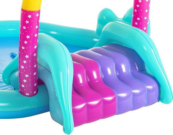 Play Center Magico Unicorno Piscina 274x198x137cm Scivolo Anelli Bacchetta 53097 Giochi e giocattoli/Sport e giochi all'aperto/Giochi aquatici e piscine per bambini/Canotti e gonfiabili galleggianti Trade Shop italia - Napoli, Commerciovirtuoso.it