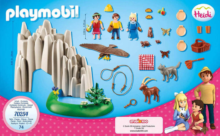 Playmobil-Heidi-Lago-di-Cristallo-Include-Heidi-Peter-Clara-e-Pompa-d'Acqua
