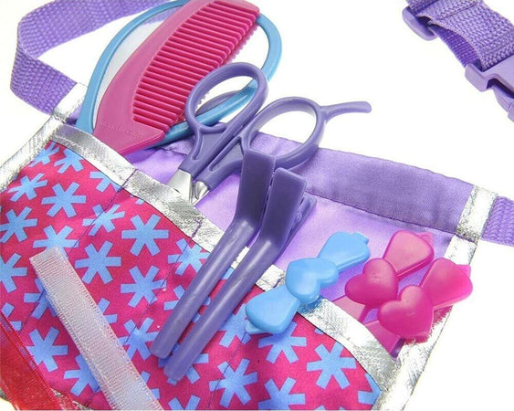 Playset-Beauty-Parrucchiera-Giocattolo-Bambini-Piastra-Phon-e-Accessori-Capelli