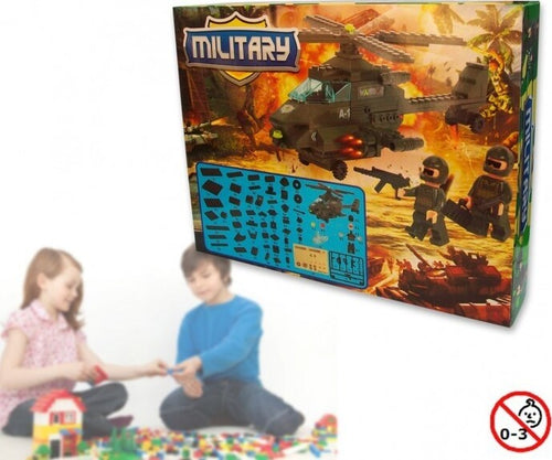 PLAYSET COSTRUZIONI MILITARI 160PZ DA ASSEMBLARE PERSONAGGI ELICOTTERO CON ARMI  Trade Shop italia - Napoli, Commerciovirtuoso.it