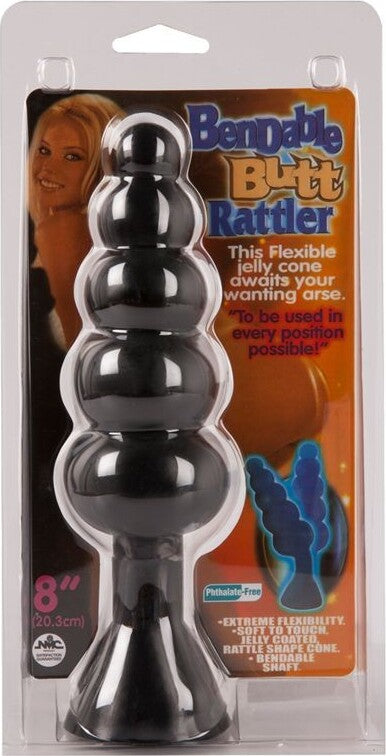 Plug Anale Bendable Butt Rattler Black 20.3 cm Plug Stimolatore Anale In PVC Nero 20 Mc Salute e cura della persona/Erotismo e contraccezione/Sex toys/Sex toys anali/Plug anali Kondorama - Martinsicuro, Commerciovirtuoso.it