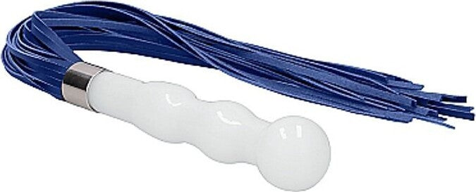 Plug Anale in Vetro Borosilicato Bianco Con Frusta in Finta Pelle Blu chr019 Wht Whipster – White Salute e cura della persona/Erotismo e contraccezione/Sex toys/Dildo/Dildo anali Kondorama - Martinsicuro, Commerciovirtuoso.it