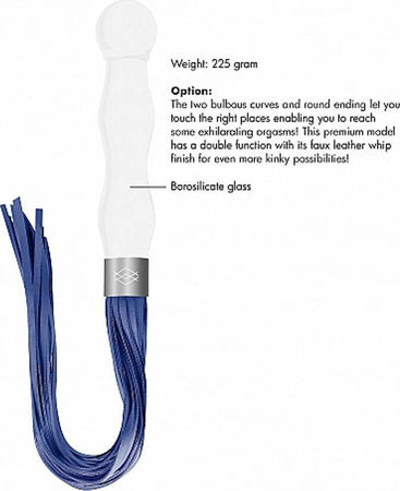 Plug Anale in Vetro Borosilicato Bianco Con Frusta in Finta Pelle Blu chr019 Wht Whipster – White Salute e cura della persona/Erotismo e contraccezione/Sex toys/Dildo/Dildo anali Kondorama - Martinsicuro, Commerciovirtuoso.it