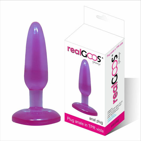 Plug Anale Viola in TPR Realgoos® Stimolatore Anale Plug In Morbido Viola 140 X 35 mm Impermeabile Salute e cura della persona/Erotismo e contraccezione/Sex toys/Sex toys anali/Plug anali Kondorama - Martinsicuro, Commerciovirtuoso.it