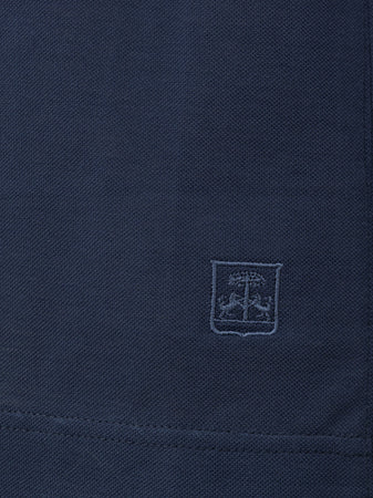 Corneliani Polo manica corta blu navy da uomo