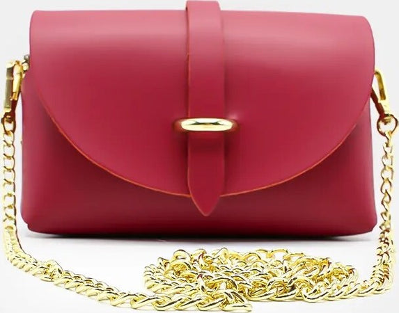 Pochette in Pelle Layers Donna Borsa a Spalla Con Manico in Catena E Patta Moda/Donna/Borse/Borse a spalla Leclaf - Napoli, Commerciovirtuoso.it
