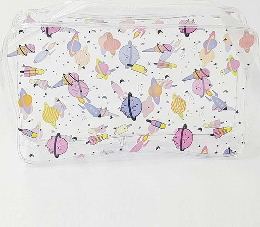 Pochette Pianeti Trasparente Beauty Case Organizzatore Viaggio Portaoggetti Bellezza/Accessori e strumenti di bellezza/Portatrucchi/Beauty case e contenitori/Pochette portatrucchi Trade Shop italia - Napoli, Commerciovirtuoso.it