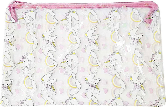 Pochette Trasparente Rosa Fantasia Unicorno Trucco Plastica Beauty Case Donna Bellezza/Accessori e strumenti di bellezza/Portatrucchi/Beauty case e contenitori/Pochette portatrucchi Trade Shop italia - Napoli, Commerciovirtuoso.it