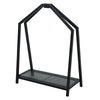 Supporto in metallo porta legna per conservazione legna da ardere h 78 cm