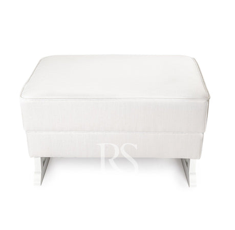 Poggiapiedi Rocking Seat Bliss Footstool Snow White/White Legs