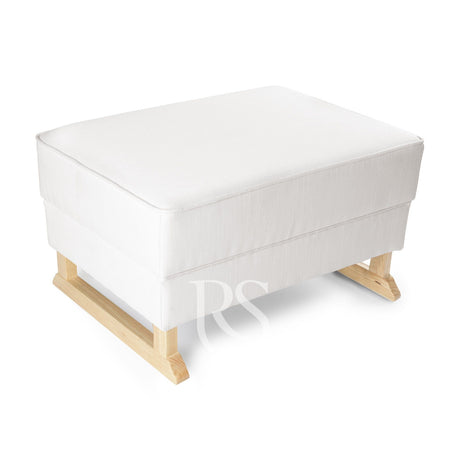Poggiapiedi Rocking Seat Bliss Footstool Snow White/Natural Legs