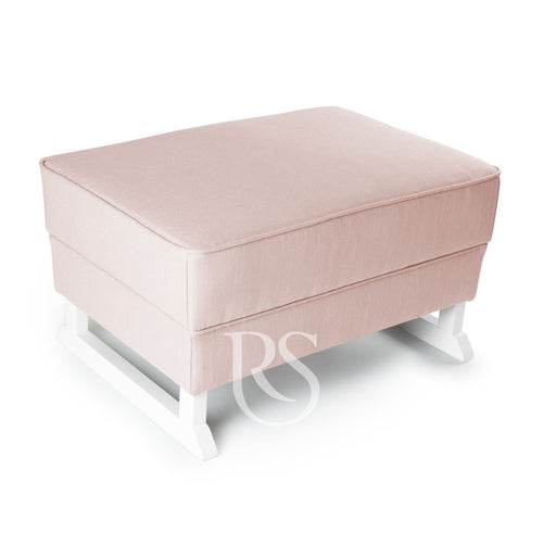 Poggiapiedi Rocking Seat BlissFootstool Blush Pink/White Legs