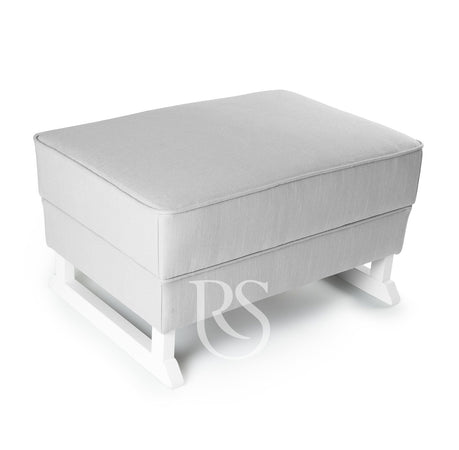 Poggiapiedi Rocking Seat Bliss Footstool Silver Grey/White Legs