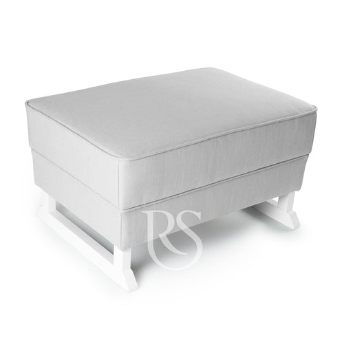 Poggiapiedi Rocking Seat Bliss Footstool Silver Grey/White Legs