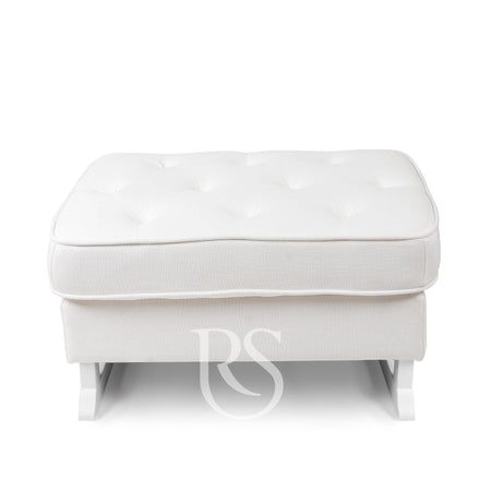 Poggiapiedi Rocking Seat Royal Footstool Snow White/White Legs