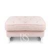 Poggiapiedi Rocking Seat Royal Footstool Blush Pink/White Legs