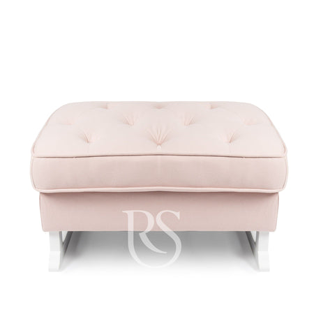 Poggiapiedi Rocking Seat Royal Footstool Blush Pink/White Legs