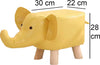 Poggiapiedi-Sgabello-Basso-Forma-Elefante-Animale-Pouf-per-Bambini-Colore-Senape