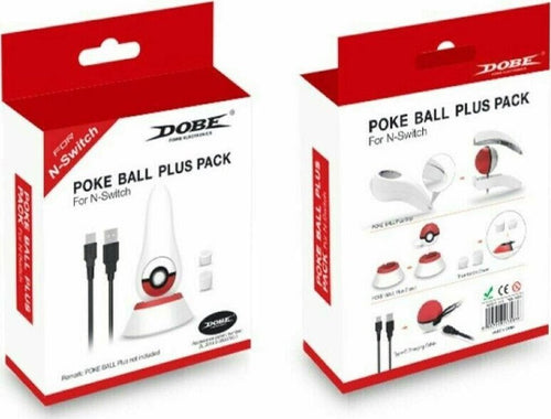 POKEMON Pokeball PLUS 4 in 1 Kit accessori Stand impugnatura Cavo Type-C Nintendo Switch