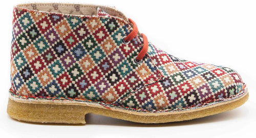 Polacchina Unisex Fantasia Finlandia Scarpa Con Lacci Cannadibambù