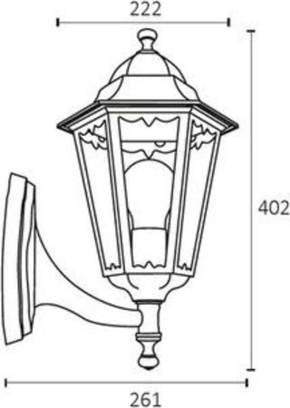 Poliplast-Lanterna-Oro-Antico-Mirella