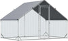 Pollaio-da-Giardino-con-Telaio-Zincato,-Copertura-Impermeabile-e-Rete-Esagonale,-3x2x2m,-Argento-UJ5D51-277UJ5