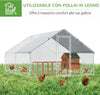 Pollaio-da-Giardino-con-Telaio-Zincato,-Copertura-Impermeabile-e-Rete-Esagonale,-3x4x2-m,-Argento-MS5D51-277V01MS5