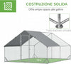 Pollaio-da-Giardino-con-Telaio-Zincato,-Copertura-Impermeabile-e-Rete-Esagonale,-3x4x2-m,-Argento-MS5D51-277V01MS5