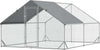 Pollaio-da-Giardino-con-Telaio-Zincato,-Copertura-Impermeabile-e-Rete-Esagonale,-3x4x2-m,-Argento-MS5D51-277V01MS5
