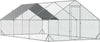 Pollaio-da-Giardino-con-Telaio-Zincato,-Copertura-Impermeabile-e-Rete-Esagonale,-3x6x2m,-Argento-YH6D51-277V02YH6