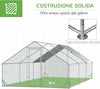 Pollaio-da-Giardino-con-Telaio-Zincato,-Copertura-Impermeabile-e-Rete-Esagonale,-3x6x2m,-Argento-YH6D51-277V02YH6
