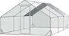 Pollaio-da-Giardino-con-Telaio-Zincato,-Copertura-Impermeabile-e-Rete-Esagonale,-3x6x2m,-Argento-YH6D51-277V02YH6