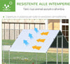 Pollaio-da-Giardino-con-Telaio-Zincato,-Copertura-Impermeabile-e-Rete-Esagonale,-3x8x2m,-Argento-KI9D51-277V03KI9