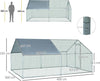 Pollaio-per-Galline-da-Esterno-in-Metallo-con-Copertura-in-Tessuto-Oxford,-300x400x195-cm,-Argento-GT8D51-139V07SRGT8