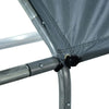 Pollaio-per-Galline-da-Esterno-in-Metallo-con-Copertura-in-Tessuto-Oxford,-300x400x195-cm,-Argento-GT8D51-139V07SRGT8