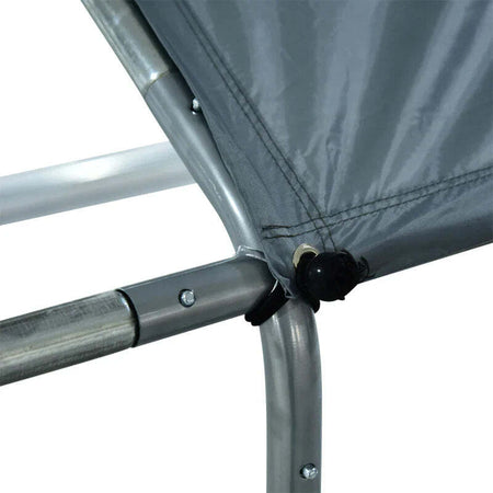 Pollaio-per-Galline-da-Esterno-in-Metallo-con-Copertura-in-Tessuto-Oxford,-300x400x195-cm,-Argento-GT8D51-139V07SRGT8