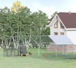 Pollaio-per-Galline-da-Esterno-in-Metallo-con-Copertura-in-Tessuto-Oxford,-600x303.5x195-cm,-Argento-LK4D51-139V08SRLK4