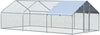 Pollaio-per-Galline-da-Esterno-in-Metallo-con-Copertura-in-Tessuto-Oxford,-600x303.5x195-cm,-Argento-LK4D51-139V08SRLK4