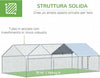 Pollaio-per-Galline-da-Esterno-in-Metallo-con-Copertura-in-Tessuto-Oxford,-600x303.5x195-cm,-Argento-LK4D51-139V08SRLK4