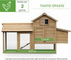 Pollaio-Prefabbricato-in-Legno-per-2-Galline-con-Recinzione-e-Nido-per-Cova,-150.5x54x87cm-BG7D51-108BG7